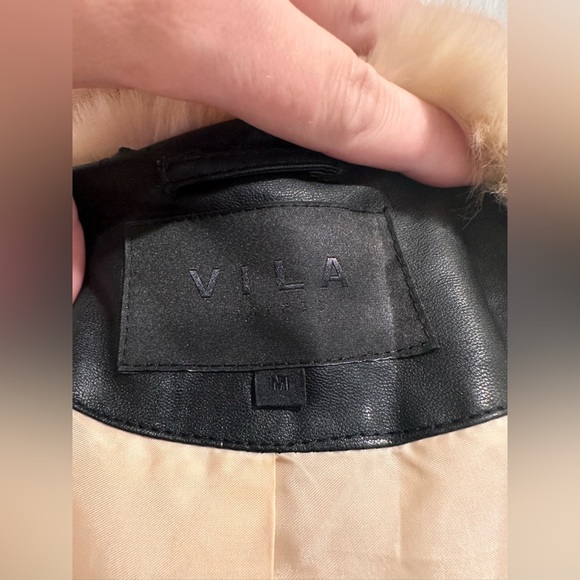 ViLA faux fur / leather jacket - Picture 6 of 7